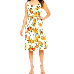 ChettaB Orange Printed Sundress